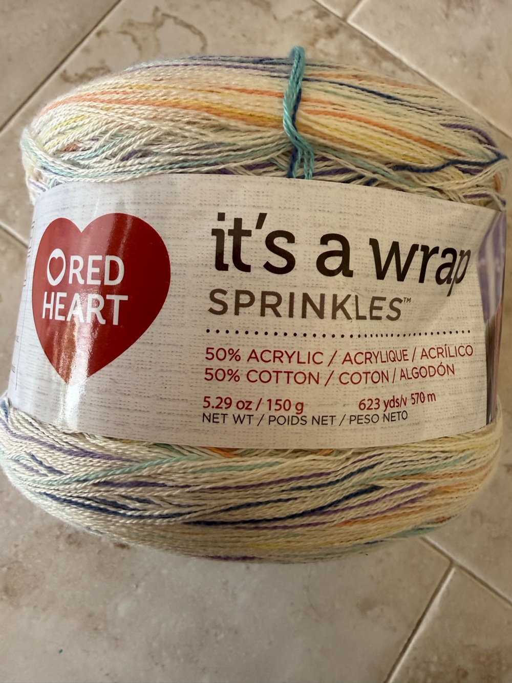 It's a Wrap Sprinkles Multicolor Cotton-Acrylic Yarn - Cupcake